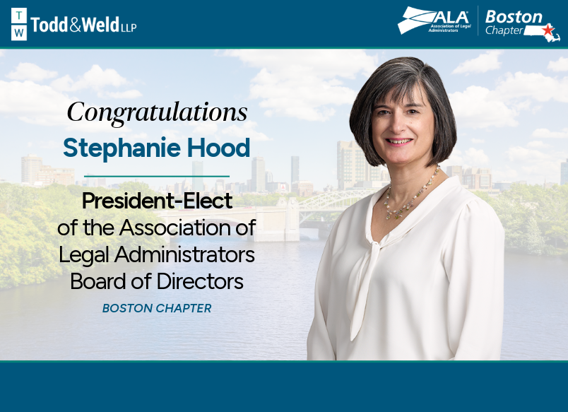Executive Director Stephanie Hood Named President-Elect of ALA Boston Board of Directors