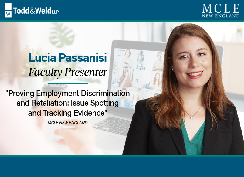 Lucia Passanisi Co-Presented MCLE Program on Proving Employment Discrimination and Retaliation