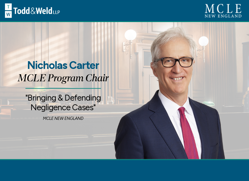 Nicholas Carter Serves as Chair for MCLE Negligence Panel