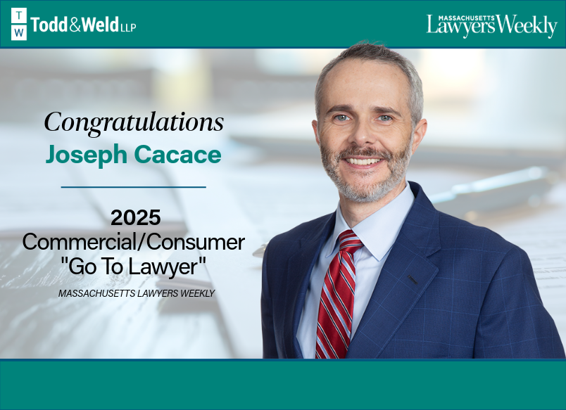 Todd & Weld Partner Paul Cirel Named 2025 “Go To Lawyer” for Professional Malpractice by Massachusetts Lawyers Weekly