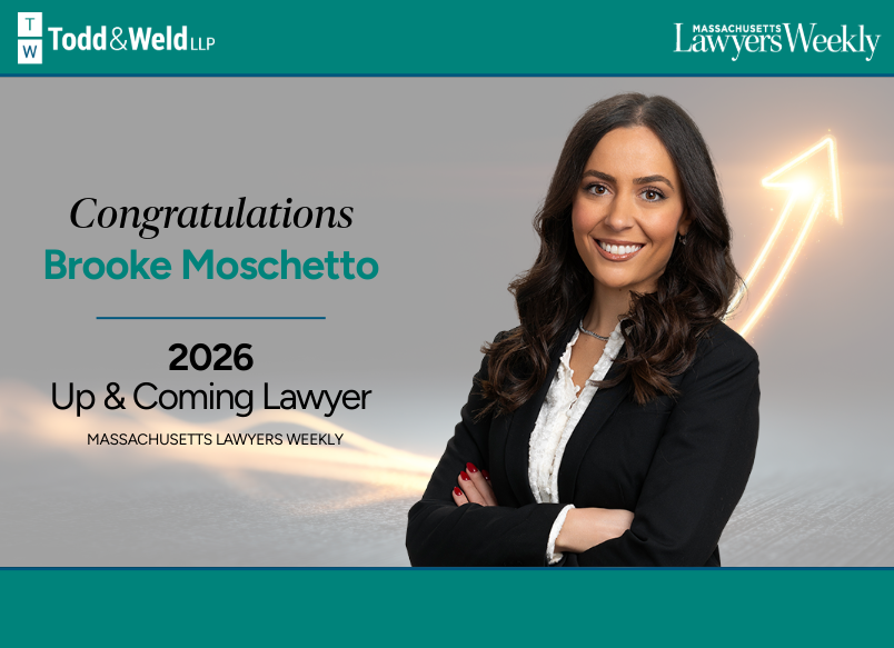 Brooke Moschetto Recognized as an Up & Coming Lawyer by Massachusetts Lawyers Weekly