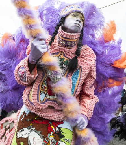 Stern-Man-with-Purple-Feathers